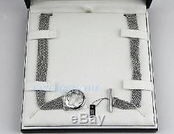 Montblanc 38714 Caress Star Collection Sterling Silver Long Necklace New Germany