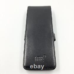 Montblanc Black Leather Pen Pouch / Case (For 3 Pens)