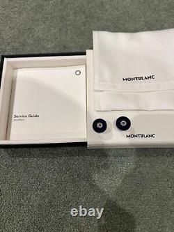 Montblanc Blue Pix Cufflinks Brand New withBox etc RRP £175