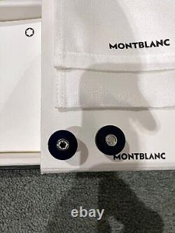 Montblanc Blue Pix Cufflinks Brand New withBox etc RRP £175