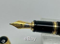 Montblanc Boheme 100 Anni 18K SOLID GOLD Diamond Fountain Pen 100 Made Boxed