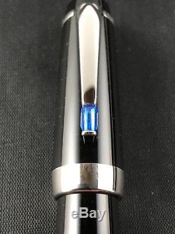 Montblanc Boheme Bleu Sapphire Stone & Platinum Plated Trim Rollerball Pen