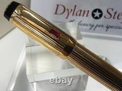 Montblanc Boheme Rouge gold plated fountain pen 18K medium gold nib