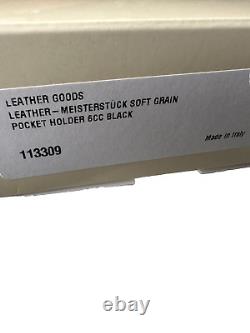 Montblanc Cardholder Black Leather Grain Meisterstuck 3333GB