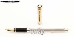 Montblanc Cartridges Fountain Pen Noblesse Silverplated 18 K M-nib (No. 18120)