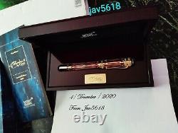 Montblanc Catherine II Patron Art F. Pen Gold, Limited Edition # 2933/4810 New
