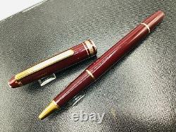 Montblanc Classique Meisterstuck Bordeaux Burgundy with Gold Rollerball Pen 163R
