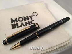Montblanc Classique Meisterstuck Rollerball Black with Gold Trim 163 12890