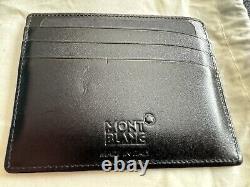 Montblanc Credit Card Holder Black 6CC, Used But Excellent Condition