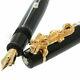 Montblanc Fountain Pen Golden Dragon 2000 Limited Yellow Gold Nib K18 M with box