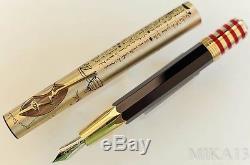 Montblanc Fountain Pen Picasso Edition Of 91 Solid Gold Skeleton New Complete