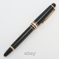 Montblanc Fountain Pen Resin Black Scratches due to wear discoloration Nib 18K