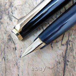 Montblanc Fountain Pen Vintage Black Gold Germany Made A235