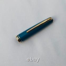 Montblanc Generation Turquoise Fountain Pen With 14kt Gold Medium Nib