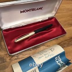 Montblanc Gold + Black 224 EF 14c 585 Nib + box Pen Fountain