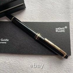 Montblanc Gold Finish Meisterstuck Classique Luxury Rollerball Pen 163 NEW