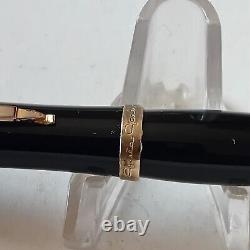 Montblanc Greta Garbo Rollerball Pen Black with gold trim Rare