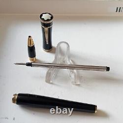 Montblanc Greta Garbo Rollerball Pen Black with gold trim Rare