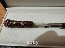 Montblanc Heritage Rouge & Noir Serpent Marble Special Edtn Fountain Pen 119852