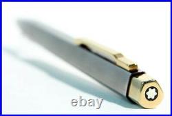 Montblanc LEONARDO Ballpoint Pen Specially-Shaped, Titanium + Gold colored 1980