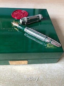 Montblanc Limited Edition 888 Peter The Great 18k Solid White Gold Fountain Pen