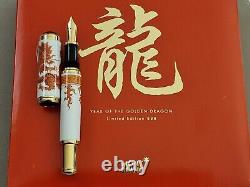 Montblanc Limited Edition Year of the Golden Dragon 888 Fountain Pen Medium Nib