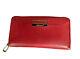 Montblanc Long Wallet 8cc with Zip Red Saffiano Print Leather 115852 RRP 500