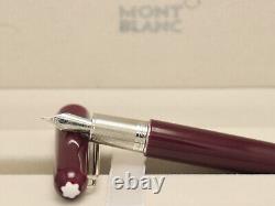 Montblanc M Series Red Body + Silver Clip Magnetic Cap Fountain Pen Without Ink