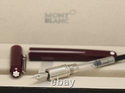 Montblanc M Series Red Body + Silver Clip Magnetic Cap Fountain Pen Without Ink