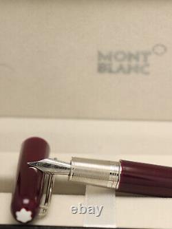 Montblanc M Series Red Body + Silver Clip Magnetic Cap Fountain Pen Without Ink