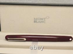 Montblanc M Series Red Body + Silver Clip Magnetic Cap Fountain Pen Without Ink