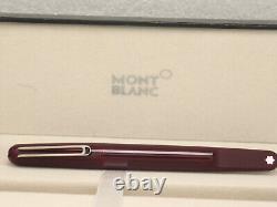 Montblanc M Series Red Body + Silver Clip Magnetic Cap Fountain Pen Without Ink