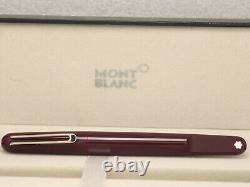 Montblanc M Series Red Body + Silver Clip Magnetic Cap Fountain Pen Without Ink