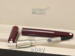 Montblanc M Series Red Body + Silver Clip Magnetic Cap Fountain Pen Without Ink