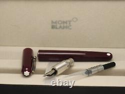 Montblanc M Series Red Body + Silver Clip Magnetic Cap Fountain Pen Without Ink