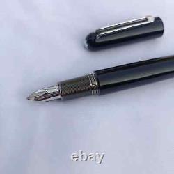 Montblanc M Ultra Black fountain Pen with 14kt Gold Medium Nib