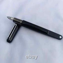 Montblanc M Ultra Black fountain Pen with 14kt Gold Medium Nib