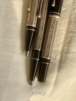 Montblanc Marcel Proust Writers Edition Limited 3-Piece Set Silver 925 Used