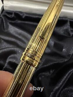 Montblanc Meisterstuck 144 Classique Gold-Plated Solitaire Fountain Pen Boxed