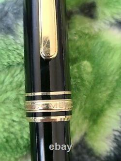 Montblanc Meisterstuck 144 Gold 14K Nib M Fountain Pen Nice Condition