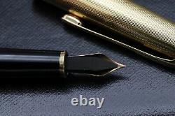 Montblanc Meisterstuck 144 Gold Barley Fountain Pen Monotone Nib INKED ONCE