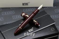 Montblanc Meisterstuck 146 LeGrand Bordeaux Fountain Pen Serviced by MB NOV 21