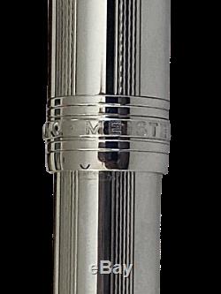 Montblanc Meisterstuck 146 Silver Body Plat P Clip Fountain Pen M 2001