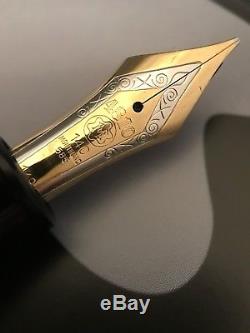 Montblanc Meisterstuck 149 Celluloid Silver Rings Fountain Pen Ski Slope Feed