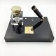 Montblanc Meisterstuck 149 Crystal Ink Well and Desk Fountain Pen Stand