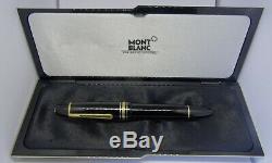 Montblanc Meisterstuck 149 Fountain Pen 14k Fine Nib + Box And Outer Card Box