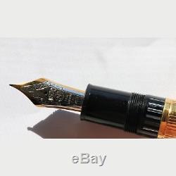 Montblanc Meisterstuck 149 Solid 18k Gold 750 Pinstripe Fountain Pen 1990