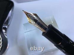Montblanc Meisterstuck 149 fountain pen 14K F= fine gold nib + box + ink