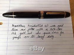 Montblanc Meisterstuck 149 fountain pen, gold trim, two-tone 14k nib