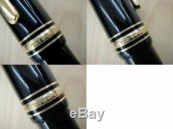 Montblanc Meisterstuck 149 fountain pen nib F-M ebonite core 1980s Vintage